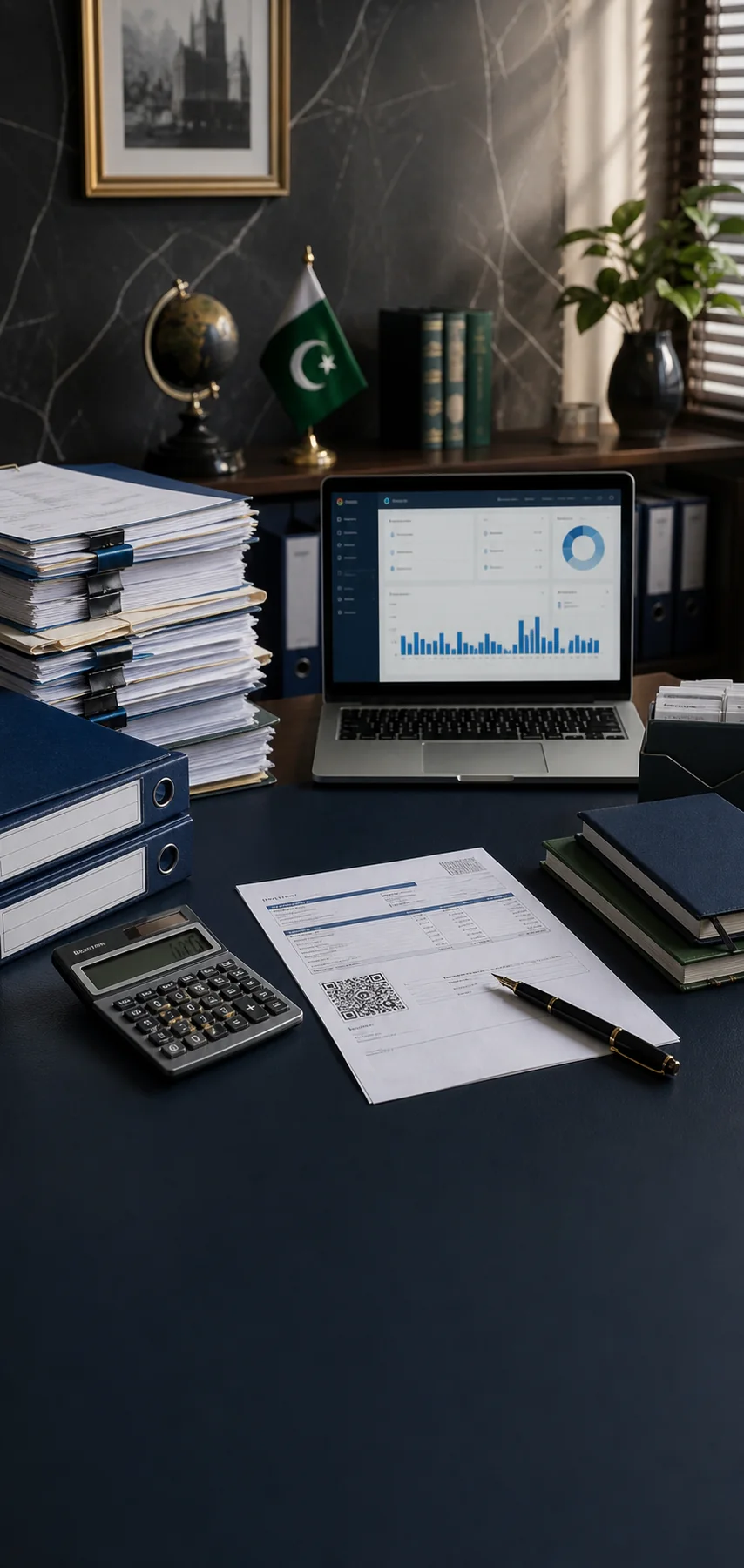 An organized tax and compliance advisory workspace
